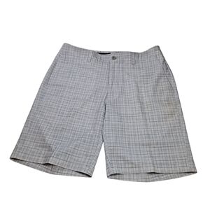 Grand Slam Golf Shorts Mens 32 Stretch Active Waistband Flat Front Bright White